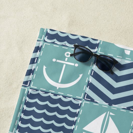 Nautical Quilt Beach Handtuch (Beispiel)