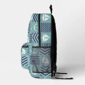 Nautical Quilt Bedruckter Rucksack (Rechts)
