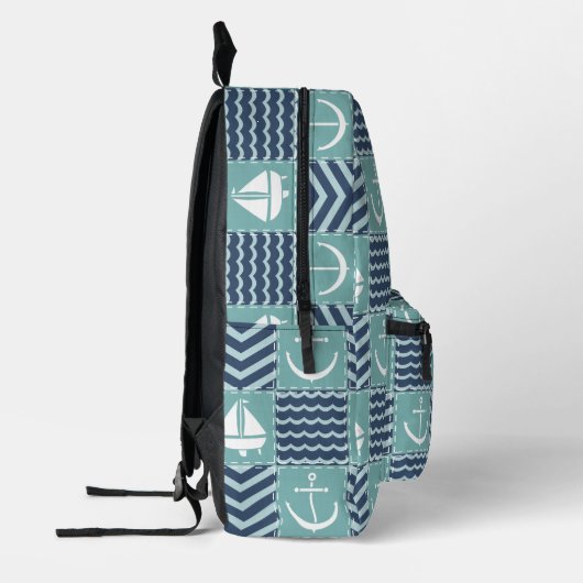 Nautical Quilt Bedruckter Rucksack (Links)