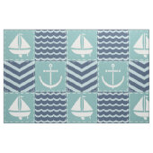 Nautical Quilt Fabric Stoff (Fat Quarter (45,7 x 55,9 cm))