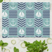 Nautical Quilt Küchentuch (Gefaltet)