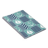 Nautical Quilt-Notebook Notizblock (Rechte Seite)