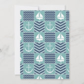 Nautical Quilt-Party Einladung (Rückseite)