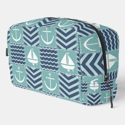Nautical Quilt Waschbeutel (Rechte Ecke)