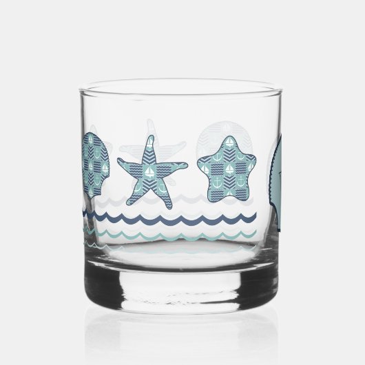 Nautical Quilt Whiskyglas (Vorderseite)
