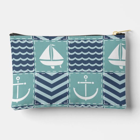 Nautical Quilt Zubehörtasche (Rückseite)