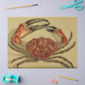 Nautical Red Crab Ephemera Decoupage Seidenpapier (Basteln)
