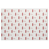 Nautical Red Sailboote auf Weiß Stoff (Fat Quarter (45,7 x 55,9 cm))