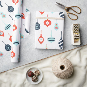 Nautical Red White Blue Weihnachtsdekorationen Geschenkpapier