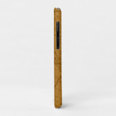 Nautical Rope Monogram Map Brown Case-Mate iPhone Hülle (Hinten/Links)