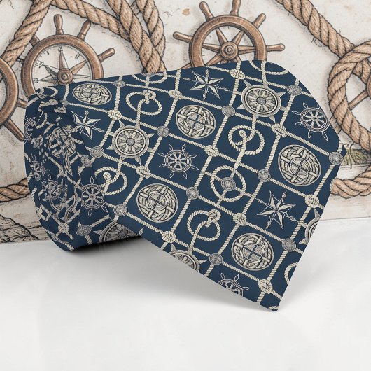 Nautical Ropes Custom Necktie Krawatte