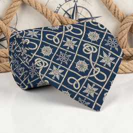 Nautical Ropes Custom Necktie Krawatte
