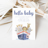 Nautical Safari Noah's Ark Baby Shower Einladung