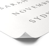 Nautical Sail Yacht Any Year Anniversary Welcome Poster (Ecke)