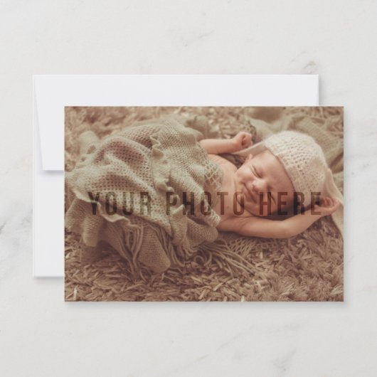 Nautical Sailboat Ahoy Baby Boy Geburtsankündigung Ankündigung (Rückseite)