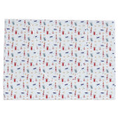 Nautical Sailboat Anchor Sea Gull Leuchtturm Ozean Große Geschenktüte (Rückseite)