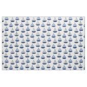 Nautical Sailboat Blue Gray Stoff (Yard (91,4 cm))