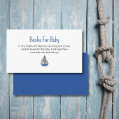 Nautical Sailboat Books Request Baby Shower Begleitkarte