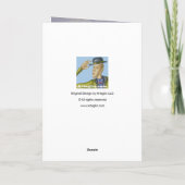 Nautical Sailboat Happy Birthday Karte (Rückseite)