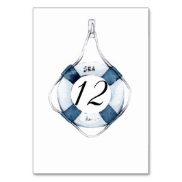 Nautical Sailboat Life Ring Hochzeit Tischnummer