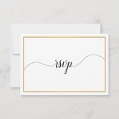 Nautical Sailboat Minimale Hochzeit RSVP Karte (Rückseite)