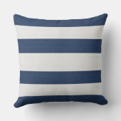 Nautical Sailboat & Stripe Navy White ID1255 Kissen (Rückseite)