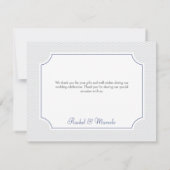 Nautical Sailboat Wedding Danke Karte (Rückseite)