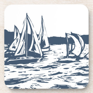 Nautical Sailboat Wedding Untersetzer