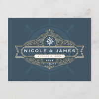 Nautical Sailing Beach Hochzeit Save the Date
