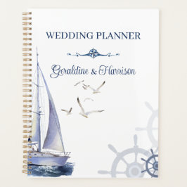 Nautical Sailing Yacht Wedding  Planer