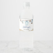 Nautical Sailor Ahoy Baby Dusche Wasserflaschenetikett (Vorderseite)