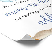 Nautical Sailor Ahoy Baby Shower Envelope Station Poster (Ecke)