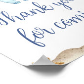 Nautical Sailor Ahoy Danke, dass du gekommen bist Poster (Ecke)