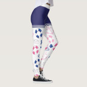 Nautical Sailor Anchor, Buoy and Bucket Hat Trendy Leggings (Rechts)