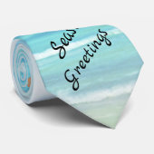 Nautical Santa Christmas Krawatte (Gerollt)