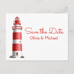 Nautical Save the Date Wedding Verlobung Beach Postkarte