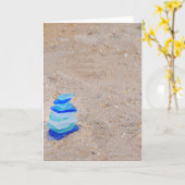 Nautical Sea Glass Tree Karte (Gelbe Blume)