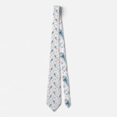 Nautical Sea Life Custom Necktie Krawatte (Vorderseite)