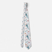 Nautical Sea Life Custom Necktie Krawatte (Rückseite)