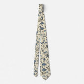 Nautical Sea Life Custom Necktie Krawatte (Rückseite)