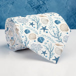Nautical Sea Life Custom Necktie Krawatte<br><div class="desc">This custom necktie features a vibrant and charming nautical sea life design. Perfect for adding a touch of the ocean to any outfit, this tie showcases a beautiful watercolor-style illustration of various sea creatures, making it a unique and stylish accessory. Ideal for dads, groomsmen, or anyone who loves the sea,...</div>