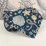 Nautical Sea Life Custom Necktie Krawatte<br><div class="desc">This custom necktie features a vibrant nautical sea life design. Perfect for adding a touch of the ocean to any outfit, this tie makes a great gift for dads, grandfathers, or anyone who loves the sea. The unique pattern showcases a variety of marine creatures in a stylish and eye-catching way....</div>
