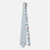 Nautical Sea Life Custom Necktie Krawatte (Vorderseite)