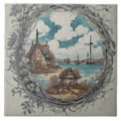 Nautical Seascapes Oil Painting No10 Fliese (Vorderseite)