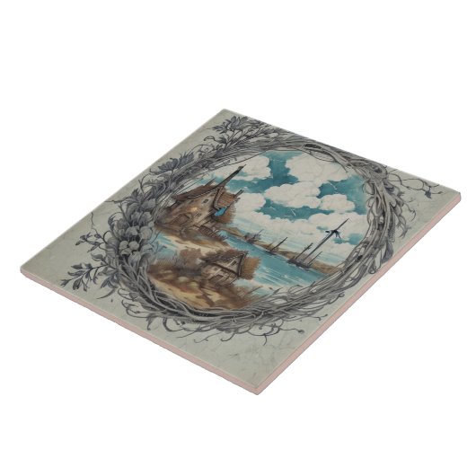 Nautical Seascapes Oil Painting No10 Fliese (Seite)