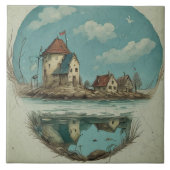 Nautical Seascapes Oil Painting No16 Fliese (Vorderseite)