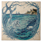 Nautical Seascapes Oil Painting No17 Fliese (Vorderseite)