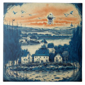 Nautical Seascapes Oil Painting No1 Fliese (Vorderseite)