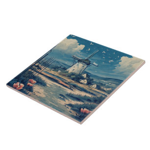 Nautical Seascapes Ölgemälde Nr. 6 Fliese