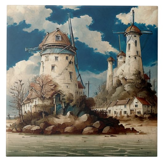 Nautical Seascapes Ölgemälde Nr. 8 Fliese (Vorderseite)